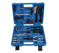 HELEVIA Compressore a Molla Freno Regolabile, Kit di Strumenti Freno a Tamburo, Installatore a Molla Freno Strumenti di Rimozione della Pista Set, con Custodia, per la Riparazione
