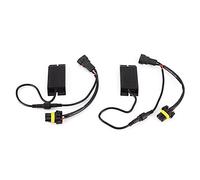 HELEVIA Coppia di Decodificatori Cancellatore di Resistenza Divisa per Luci per Auto, Presa 9006 Ad Alta, Basso Calore di Lavoro DC 12V, Design Staccabile Facile da Usare