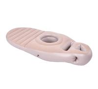 HELEVIA Cuscino per il Corpo Completo con Buco della Pancia, Comodo Piscina in PVC in PVC Float, per il Supporto del Sonno (Grigio)