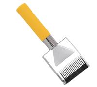 HELEVIA FORCHIO DI SCAPRALI MERATOLO REGOLABILE, Raschietto Al in Acciaio Inossidabile, Impugnatura in Plastica, Strumento DI Attrezzatura Dell'apicoltura, per gli Apicoltori