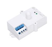 HELEVIA Interruttore con Sensore a Microonde da 5,8 GHz, Interruttore della Luce di Movimento con Rilevamento a 360° con Portata Regolabile da 1 a 10 M per Scale del Corridoio