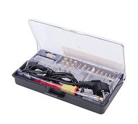 HELEVIA Kit per Saldatore a Penna a Legna, Strumento per Pirografia con 5 Punte per Tessuto in Pelle di Legno