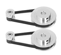 HELEVIA Kit Puleggia e Cinghia Dentata in Lega di Alluminio 20T, 60T per Stampante 3D, Torni CNC con Trasmissione, Risparmio Energetico Ad Alta Efficienza, (Foro 8 mm/0,31 pollici)