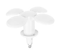 HELEVIA Lampadina LED Orientabile a 360°, Luce da Calcio Pieghevole da 40 W con Attacco E26/E27 per Garage, Officina, Fienile, Magazzino, Soggiorno