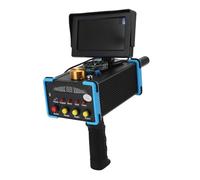 HELEVIA Metal Detector Sotterraneo, Scanner per Metalli con Portata di 15 M di profondità e Portata di 1000 M con Bussola per Schermo per Rame Oro Argento (Spina UE 100-240 V)