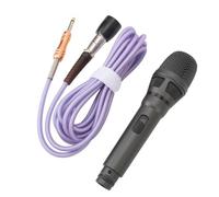 HELEVIA Microfono con Cavo in Metallo Portatile Cardioide Pick Up Microfono Vocale Dinamico per Karaoke Discorso Matrimonio attività All'aperto