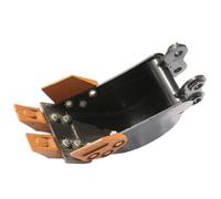 HELEVIA Mini Escavatore Metal, 7,87 Pollici 200 Mm Backhoe Che Scava Fino a 2 Tonnellate, Attaccamento Scavatore per Scarpe Pesanti con Denti in Acciaio in Lega, per Vari Modelli