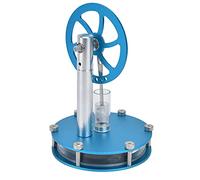 HELEVIA Modello Motore Stirling, Bassa Temperatura, Colore Blu 13x9cm | Strumento per Esperimenti Scientifici, Alluminio, Uso in i Fisica, Studio di Meccanica, Progetti per Studenti,