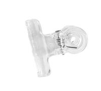 HELEVIA Morsetti in Plastica Trasparente, Clip per Sigillare Sacchetti di Alimenti Multiuso con Coda Lunga per Uso Domestico in (Piccola)