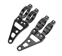 HELEVIA Porta del Faro a Orecchie di Forcella in Lega di Alluminio 2 Pezzi Porta di Legna Motocicletta 41 Mm Sostituzione del Morsetto per, con