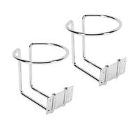 HELEVIA Portabicchieri Ad Anello per Barche in Acciaio Inossidabile da 2 Pezzi, Portabevande Montato a Parete, con Apertura da 2,8 Pollici, per Barche, Yacht,