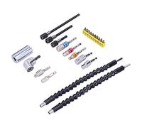 HELEVIA Prolunga per Trapano in Acciaio Inossidabile, Punta con Albero Flessibile per Cacciavite, con Perno a Testa Quadrata con Codolo Esagonale e Perno Autobloccante, Ideale per