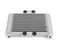HELEVIA Radiatore Olio Motore Moto, 13 File Argento per Radiatore Olio 125-250CC, Sostituzione di Raffreddamento Ad Alte Prestazioni