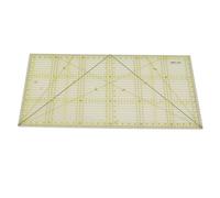 HELEVIA Righello per Trapunta Acrilico, Righello da Cucito Antiscivolo Trasparente con Scala Precisa per il Taglio di Tessuti Patchwork Quilting