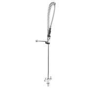 HELEVIA Rubinetto per Lavello Commerciale Spruzzatore a Scomparsa G1/2 | Ottone Pressofuso, Cromato, Tubo Flessibile da 90 Cm, del Bar Dell'hotel, Montaggio su Bancone, Filettatura G1/2,