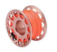 HELEVIA Rulta per Immersioni Subacquee da 30 M / 98.43ft, Alluminio Aeronautico con Ganci a Doppia estremità, Bobina a Spool per Dita Multiplo, per L'esplorazione Subacquea (Rosa)