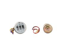 HELEVIA Set di Manometri Marini 52 Mm 3 in 1 Misuratore di Tensione del Manometro della Temperatura Dell'acqua con Retroilluminato del Sensore Metro di Carburante per (Copertura argento con