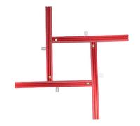 HELEVIA Sistemas di Guida di Guida Parallelo Regolabile in Alluminio Sesso Set a Pista Guida per Binario Utensili Ausiliari per la Lavorazione del Legno 600 Mm/23.62in