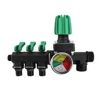 HELEVIA Slitt da 3 Vie Acqua Spruzzatore Agricultural Control Valve Abs Rused Aroof Erosion a Prova con Accessori, per L'acquacoltura di Zootecnia per Animali