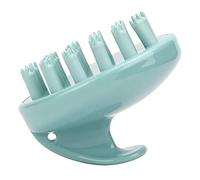 HELEVIA Spazzola per Shampoo in Silicone Massaggiatore per Cuoio | Maniglia in ABS, Routine di Lavaggio dei Capelli, Uso in Bagno, Impugnatura Antiscivolo, Foro per Appendere, Pronto per