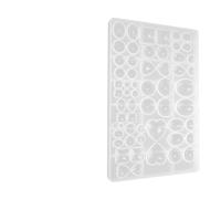 HELEVIA Stampo in Resina di Pietra, Stampo in Silicone per Gioielli Riutilizzabile Flessibile Ecologico di Varie Forme, Facile Sformatura, Stampo in Silicone di Pietra, per Fai Te