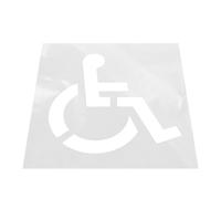 HELEVIA Stencil con Simbolo di Parcheggio, Modello Riutilizzabile in Silicone per Parcheggio con Design Flessibile per la Pittura della Pavimentazione del Garage, 41x44 Pollici