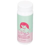 HELEVIA Strisce di Latte Materno 10×4×4 25 Pezzi Strisce di Latte Materno Strisce di Rilevamento Rapido Accurato del Latte Materno con Bottiglia per Rilevamento della Madre