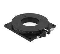 HELEVIA Tavolo Scorrevole Lineare Manuale Regolazione Fine della Piattaforma Rotante Palco Sferico Lega di Alluminio Diametro 200 Mm