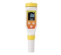 HELEVIA Tester Digitale per Acqua da 6,53 Once, Misuratore di Temperatura salinità Idrogeno ORP PH EC TDS con Display Retroilluminato Multiuso, per Acqua Filtrata, Acqua Minerale