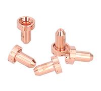 HELEVIA Torcia Resistente Alla Corrosione in Rame con Ugello per Taglierina Al con 5 Accessori di Saldatura 9-8212 per Installazione Regolare, Materiale in Rame Rosso, Leggera e Ad