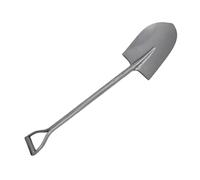 HELEVIA Tutta la Pala di Metallo per Scavare il Giardinaggio Piantaggio Campeggio Piccolo Pala Vanga Doppia D Manico D Manico Mn Acciaio 100 Cm