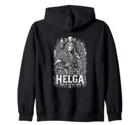 Helga Erbe della Vecchia Runa Strega del Nord Felpa con Cappuccio