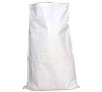 HELGUEFER - Sacco Rafia Bianco Pack 50 PZ 55 x 95 cm | Sacchi per detriti riutilizzabili e senza chiusura | Resistenti per cantiere, giardino e stoccaggio, capacità fino a 50 kg