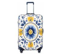 Helhappy Copertura per bagagli da viaggio, protezione per valigia, bandiera del Giorno dell'Indipendenza e Statua della Libertà, lavabile, con stampa, in spandex, elastica, 45-81 cm, Tribù Stile