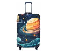Helhappy Copertura per bagagli da viaggio, protezione per valigia, con elementi nautici, lavabile, in spandex, con stampa, 45-81 cm, Galassia dell'universo, L