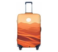 Helhappy Copertura per bagagli da viaggio, protezione per valigia, motivo: pianeta stellato con sistema solare, lavabile, in spandex, elastica, 45-81 cm, Spettacolare sole nel deserto, M