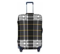 Helhappy Copertura per bagagli da viaggio, protezione per valigia, romantico, rosso, rosa, rossetto, stampa sexy, lavabile, in spandex, elastica, 45-81 cm, Plaid Buffalo Check, S