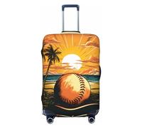 Helhappy Copertura per bagagli da viaggio, protezione per valigia, verdure, cipolle, peperoncino, sedano, pomodoro, lavabile, in spandex, elastica, 45-81 cm, Amanti del baseball per le vacanze, XL