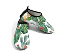 Helhappy Water Shoes - Calzettoni da uomo e da donna, ad asciugatura rapida | Cactus tropicali cactus succulenti fiori del deserto pianta verde leggera spiaggia scarpe da nuoto per piscina fiume