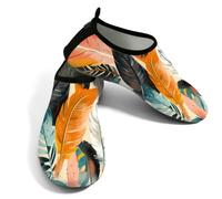 Helhappy Water Shoes - Calzettoni da uomo e da donna, ad asciugatura rapida | Piume variopinte scarpe da spiaggia leggere per la passeggiata di yoga della barca del fiume della piscina