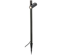 Helia Slim - Lampada da terra a LED, 6 W, 450 lm, IP65, colore: Nero