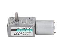 Helical Gear Motor 24V 2W | Self Locking High Torsion Reversible | DC Gearbox for Industrial Automation/Conveyor Systems/Healthcare Devices | Aluminum Alloy Reduction Turbine (200r/min)