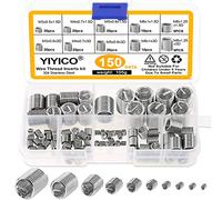Helicoil - Set di 150 inserti di riparazione filettati in acciaio inox 304 M3 M4 M5 M6 M8 Heli-coil tipo Free filo (set A-150 pezzi)