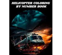 HELICOPTER COLORING BY NUMBER BOOK