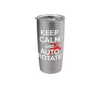 Helicopter Keep Calm and Auto Rotate Elicottero Pilota Bicchiere termico in acciaio inox doppia parete