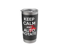 Helicopter Keep Calm and Auto Rotate Elicottero Pilota Bicchiere termico in acciaio inox doppia parete
