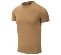 Helikon Cotone Organico T-shirt Slim Uomo Casuale Manica Corta Pianura Coyote