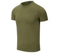 Helikon Cotone Organico T-shirt Slim Uomo Casuale Manica Corta Pianura U.S Green