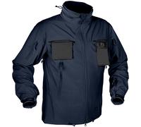 Helikon Cougar Tattica Softshell Windblocker Giacca Sicurezza Hombres Blu Marino