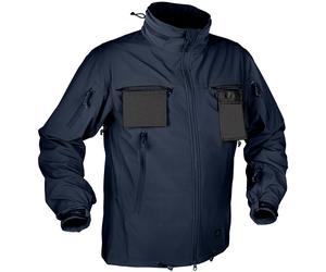 Helikon Cougar Tattica Softshell Windblocker Giacca Sicurezza Hombres Blu Marino